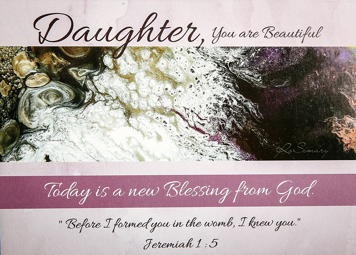 Daughter You Are Beautiful Card 01 - Image 2