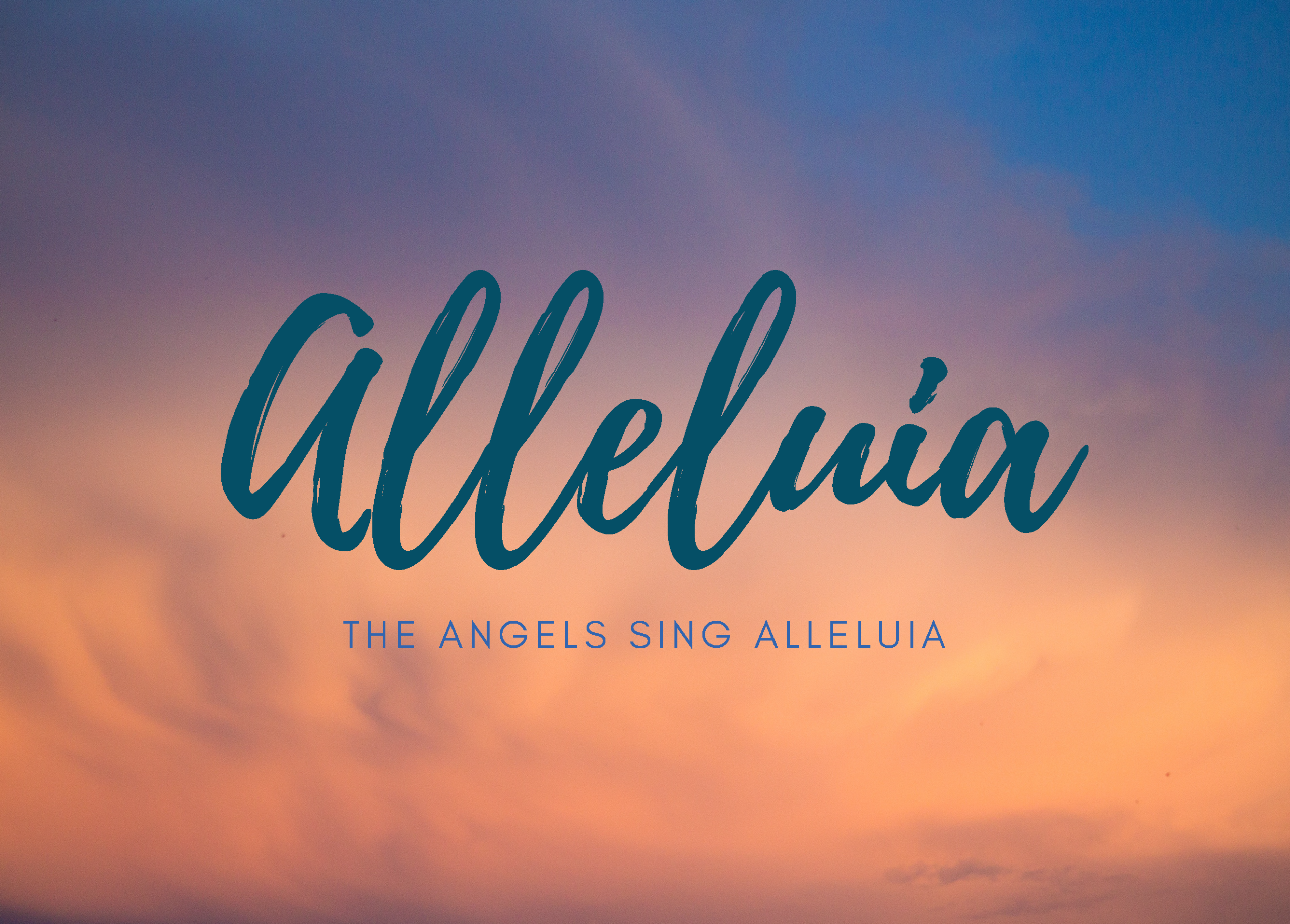 Christmas Alleluia Card 01 - Image 2