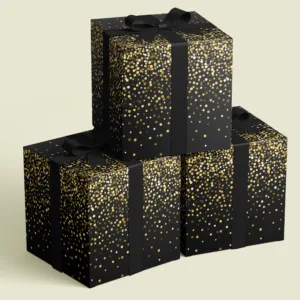 Black with Gold Dots #24