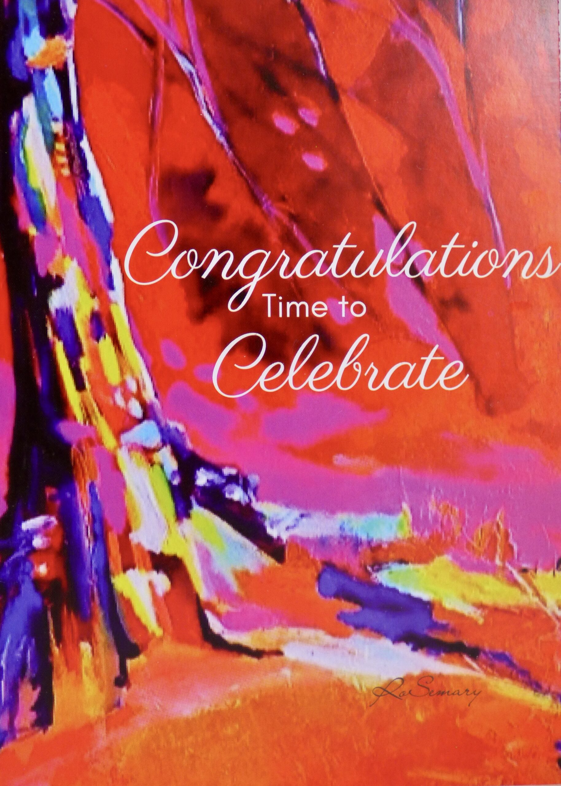 Congratulations Time To Celebrate Card 01 - Image 2