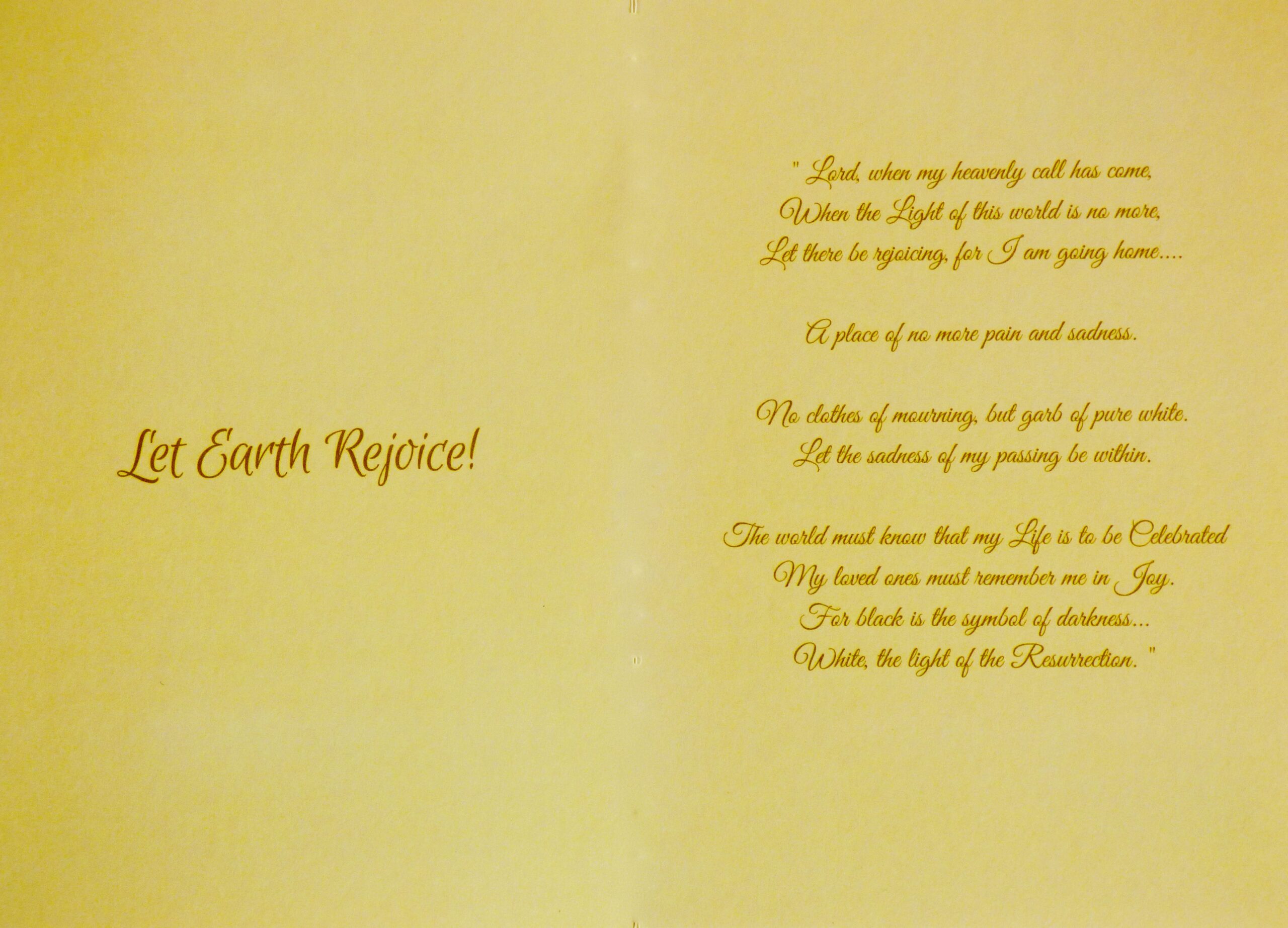 Sympathy Going Home Card 01 - Image 3