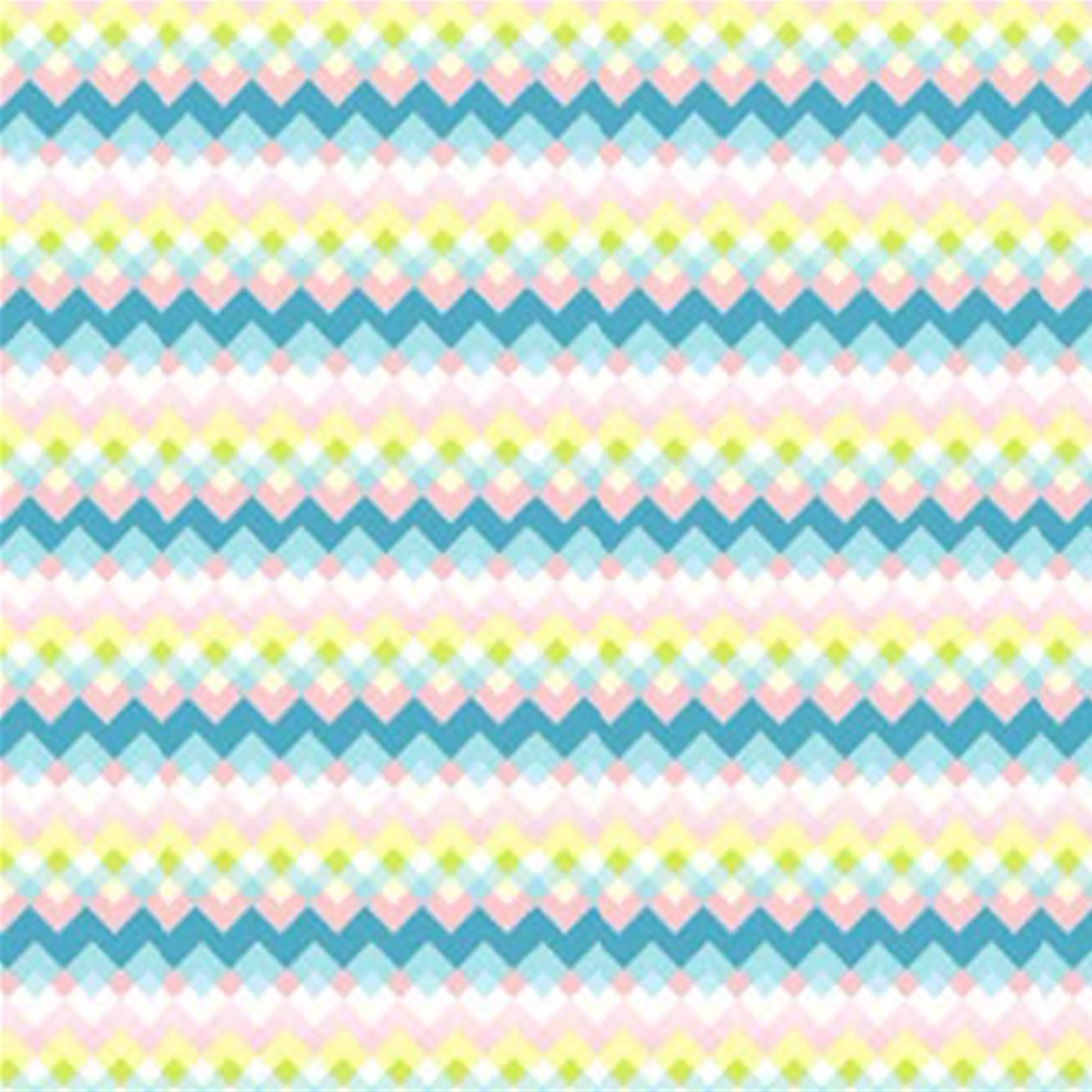 Zig Zag Vertical Pink & Turquoise #57 - Image 2
