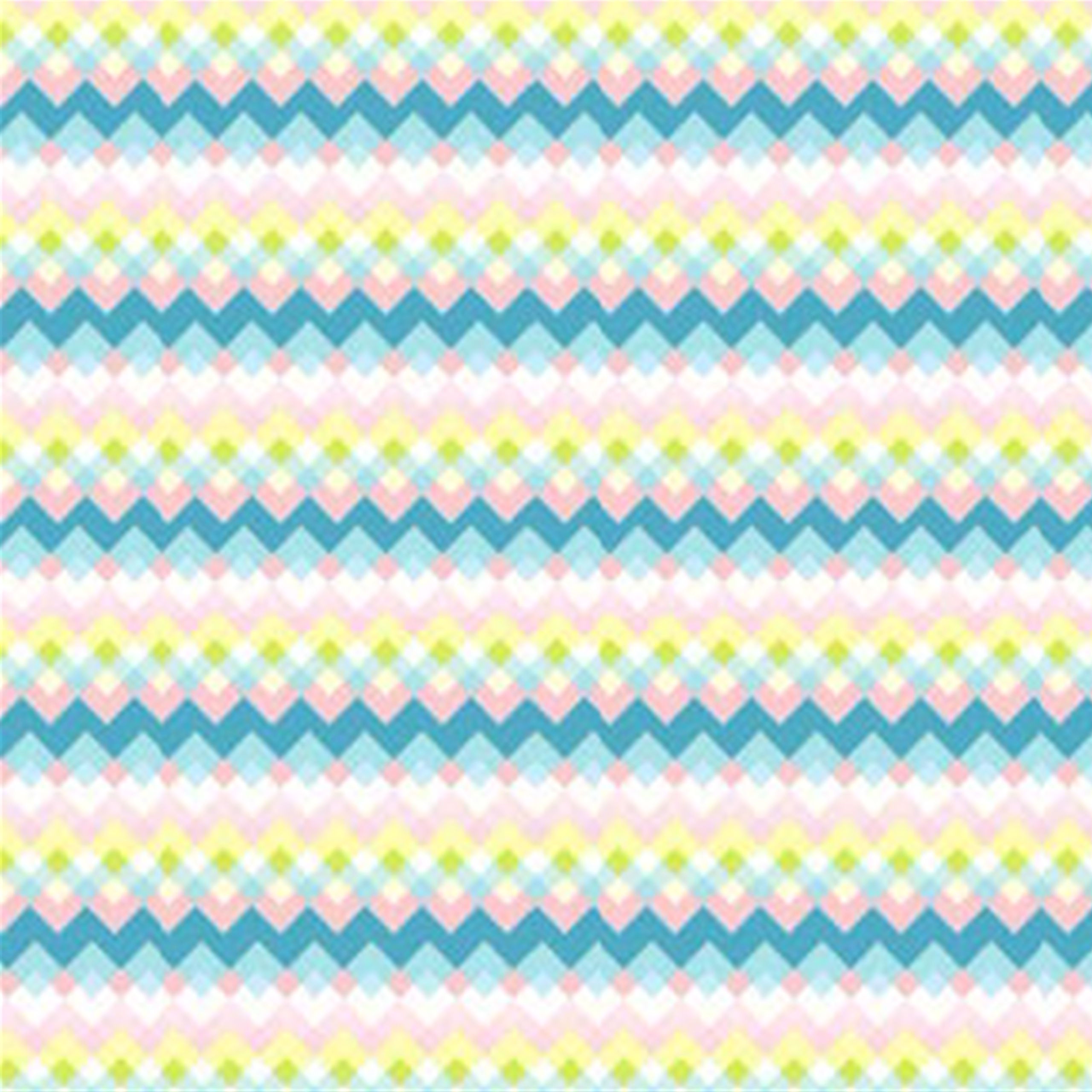 Zig Zag Vertical Pink & Turquoise #57 - Image 2
