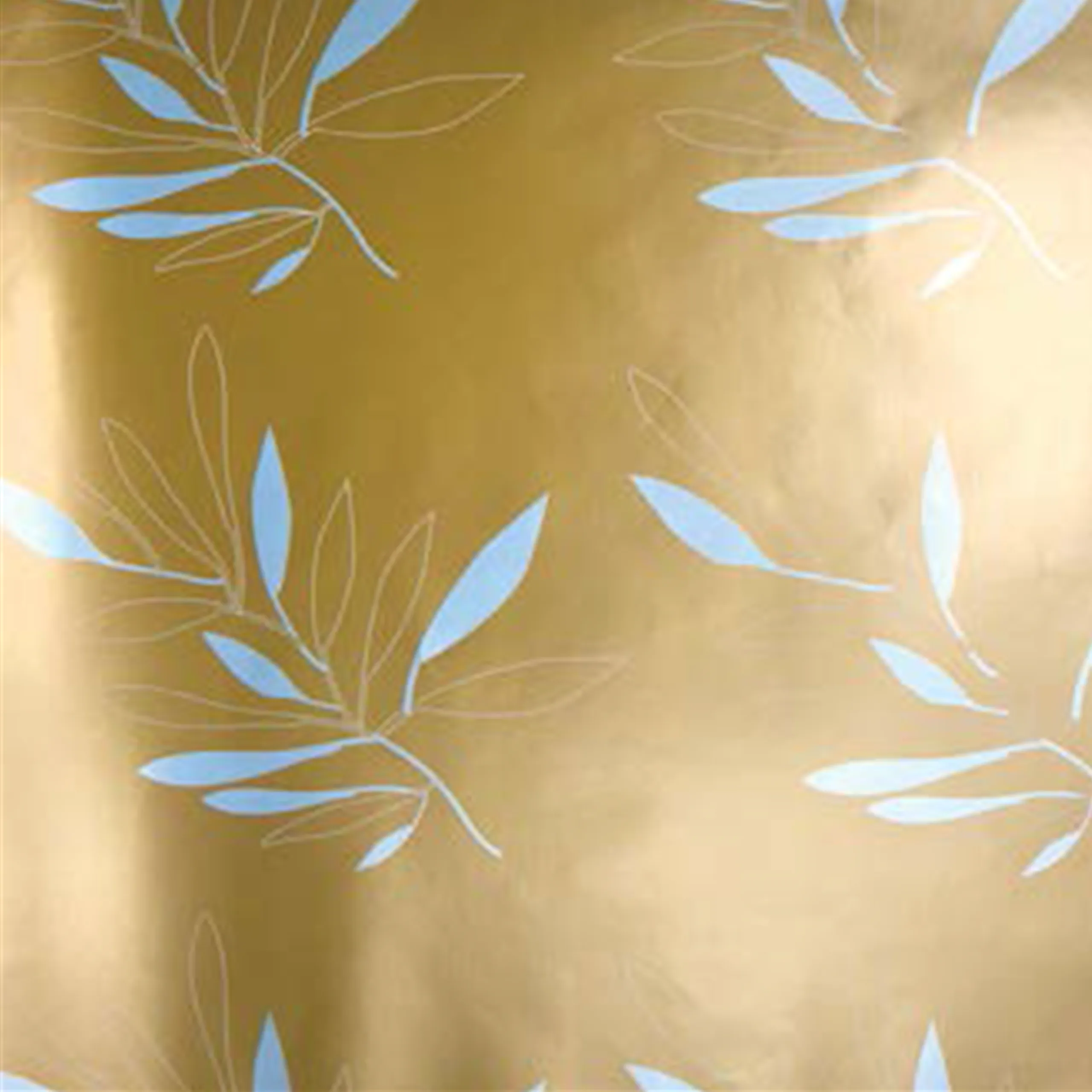 Foliage Small Silver Leaves on Gold #72 - Image 2