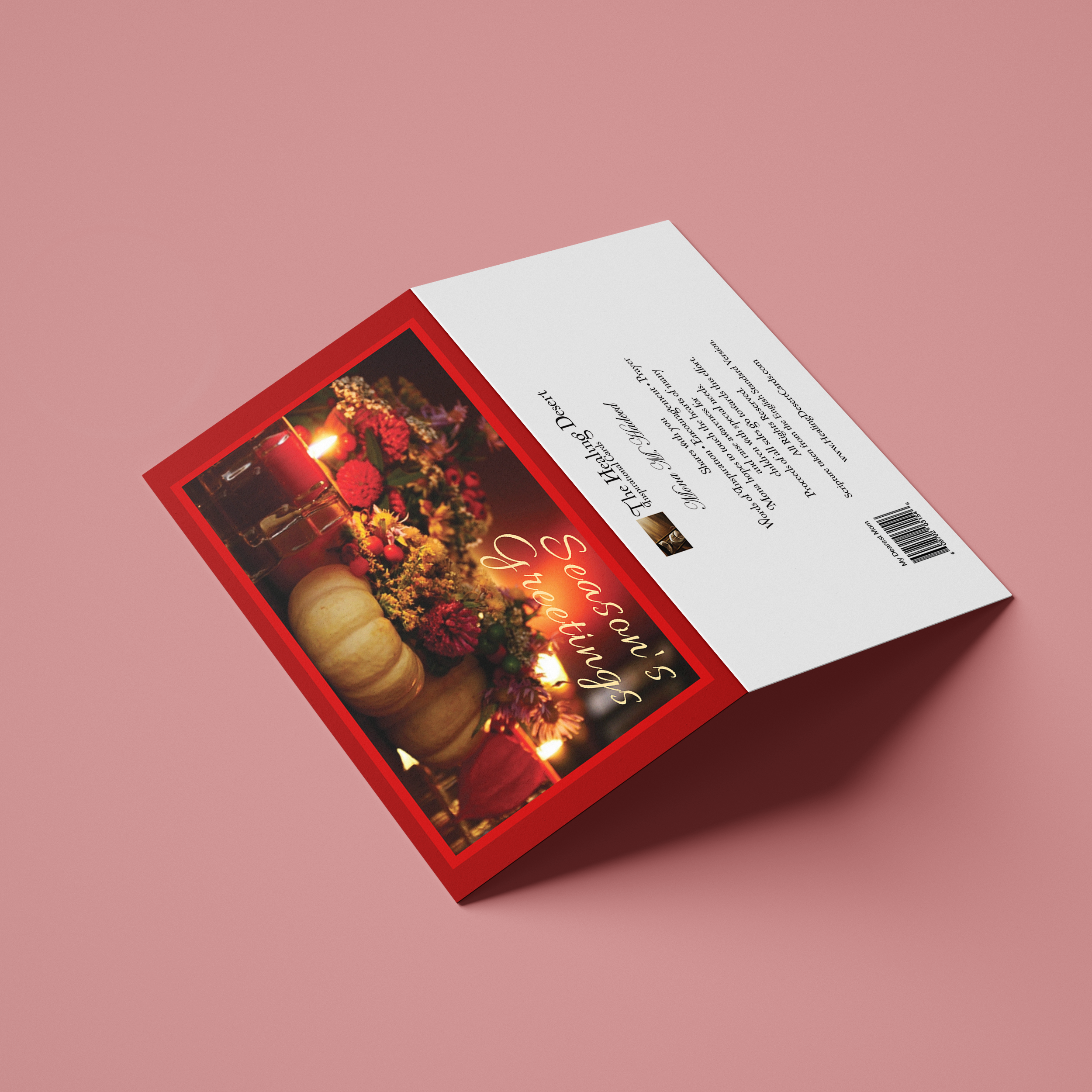 Christmas Seasons Greetings Pumpkins Card 01 - Image 4